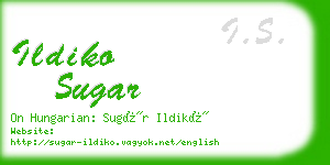 ildiko sugar business card